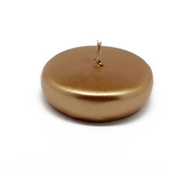 Zest Candle Zest Candle CFZ-099 2 1-4 in. Metallic Bronze Gold Floating Candles -24pc-Box CFZ-099